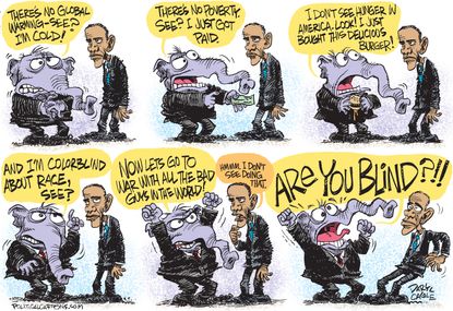 Obama cartoon U.S. GOP war