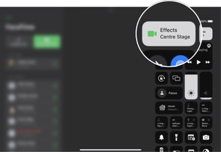 How to turn Center Stage on or off: Open Control Center, tap Video Effects