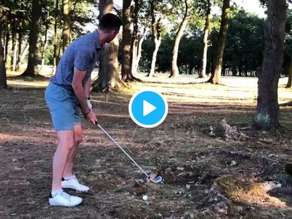 Jimmy Anderson Hits Himself In Face With Golf Ball