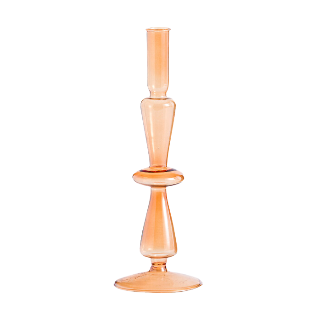 Chilava 25cm High Glass Candlestick