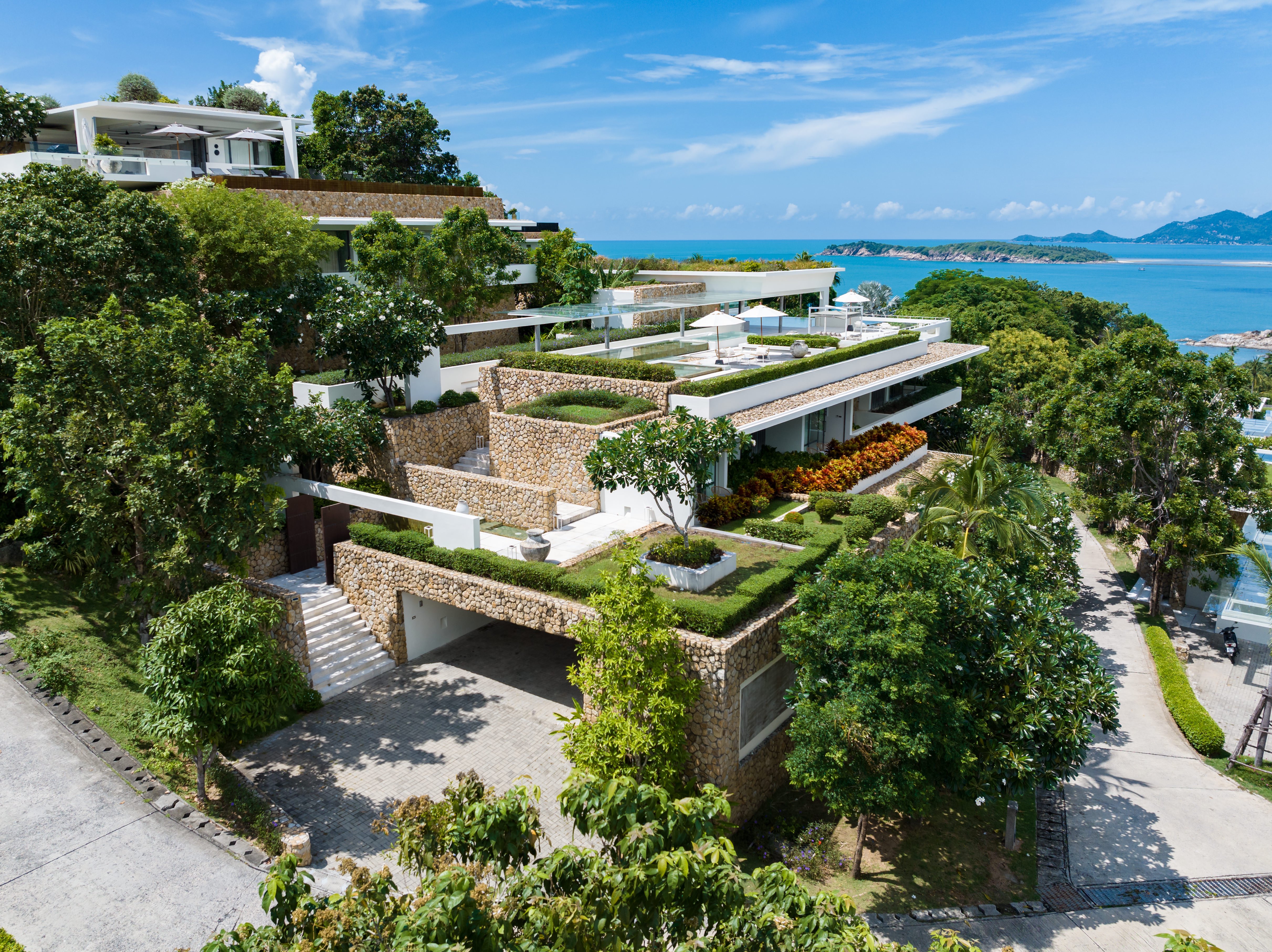 Images of a dreamlike villa in Thailand with sea views and a whopping great infinity pool