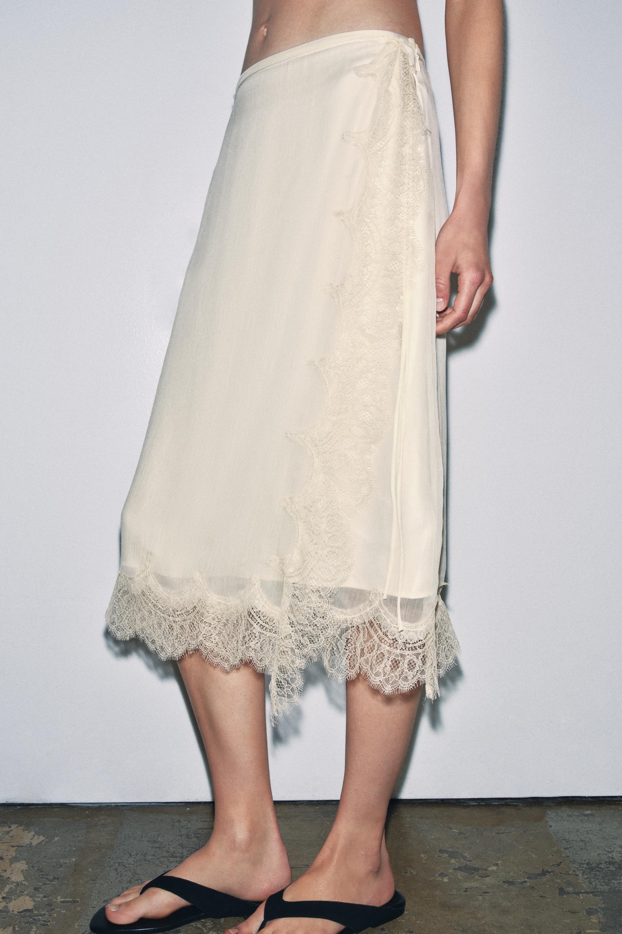 Zw Collection Lace Pareo Skirt