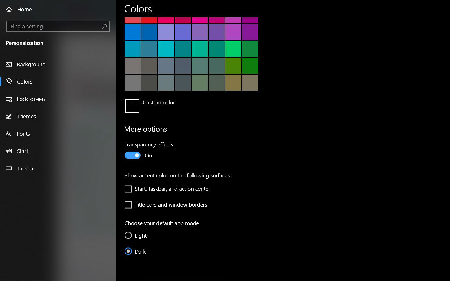Với chế độ tối của Windows 10, bạn có thể làm việc trên máy tính mà không bị mỏi mắt. Hãy xem hình ảnh liên quan để trải nghiệm một giao diện người dùng mới lạ và thú vị nhất từ trước đến giờ. 