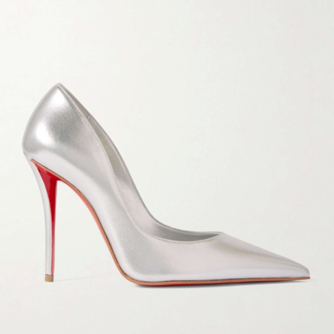 CHRISTIAN LOUBOUTIN, Miss Z 100 Mirrored-Leather Pumps