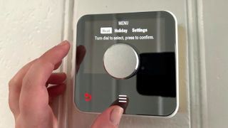 Menu settings on Hive Smart Thermostat