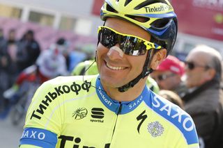 Ivan Basso before the start of Stage 4 of the 2015 Tirreno-Adriatico