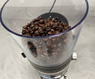 KitchenAid Burr Coffee Grinder bean hopper