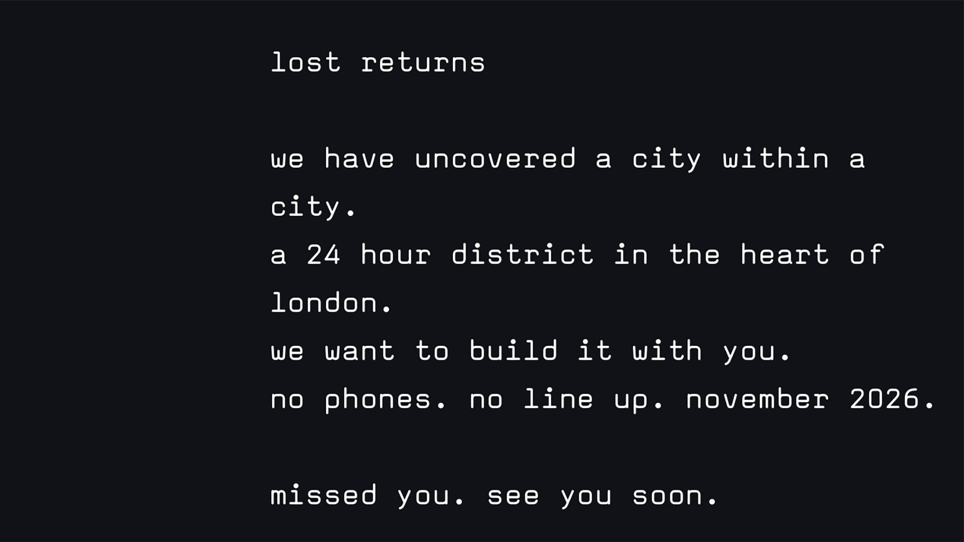 Lost nightclub teaser. 