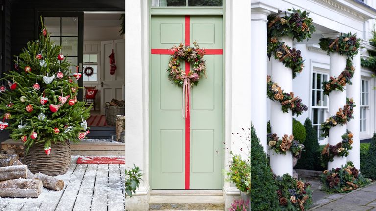 Outdoor Christmas Decor Ideas 13 Tips For A Festive Yard Homes Gardens - Simple Outdoor Christmas Decorations