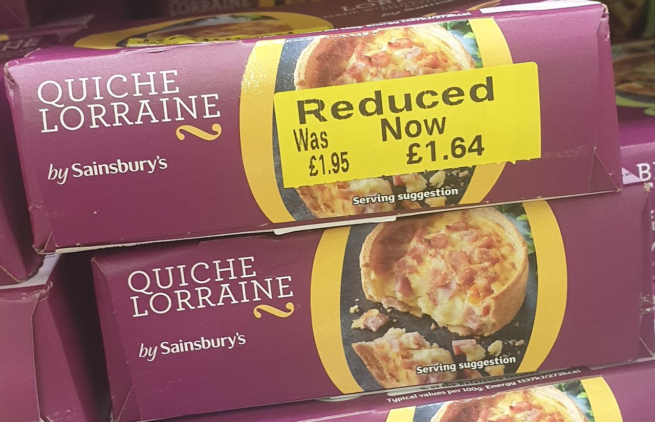 Reduced Quiche Lorraine from Sainsbury's.
