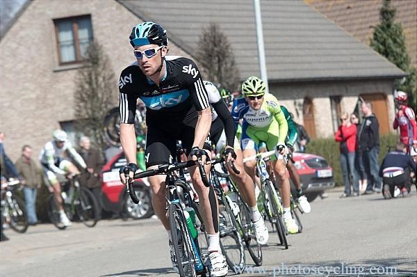 It was a day to forget for Bernhard Eisel (Sky) as he finished well down the field