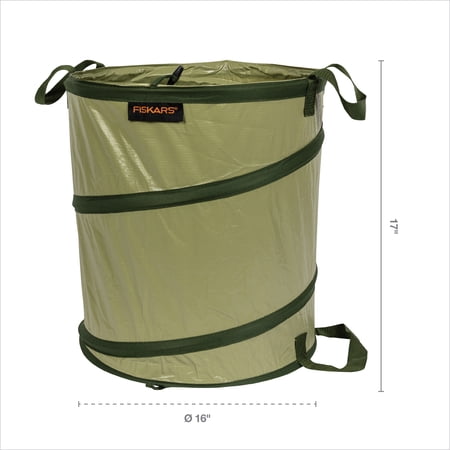 Fiskars Kangaroo 10 Gallon Vinyl and Plastic Collapsible Garden Bag