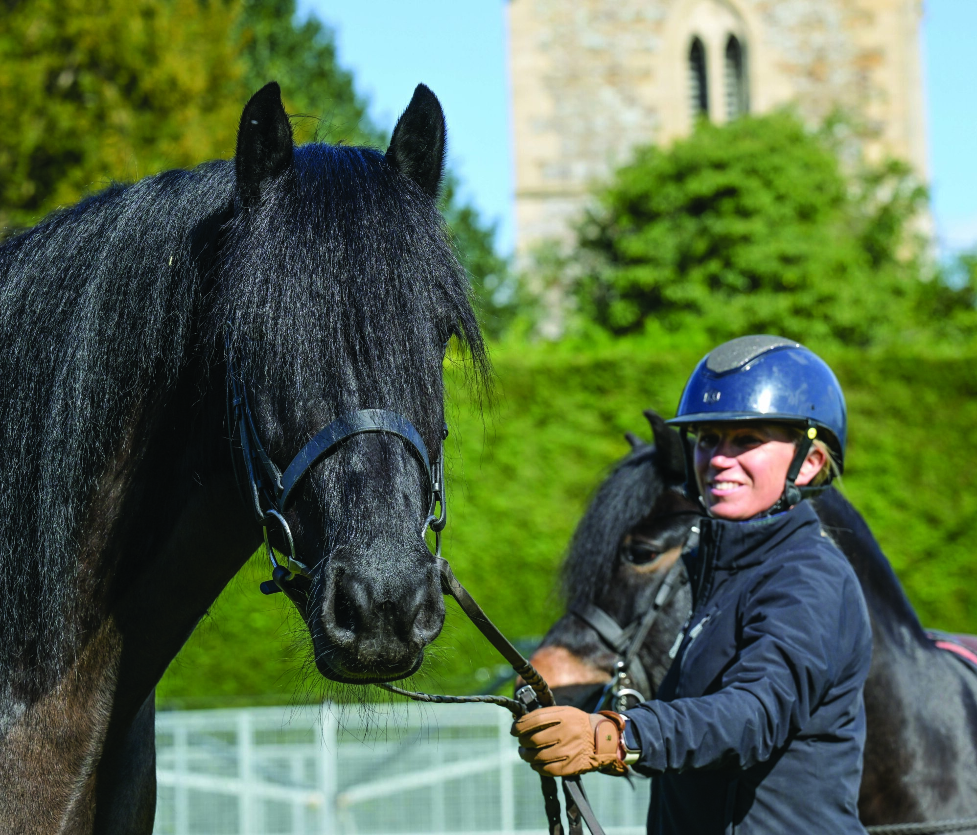 Katy Marriott-Payne and Salcombe Starehole Bay win the BSPS Ridden Mountain and Moorland Championship at London International 2025.