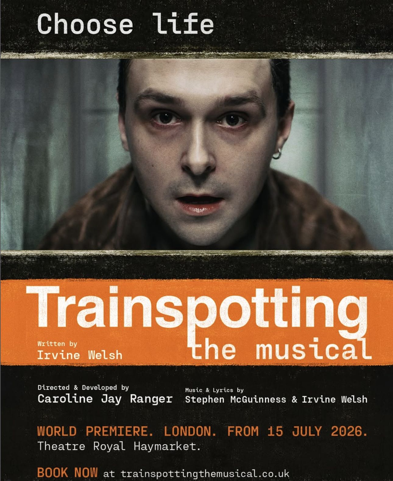 an image of the poster for Trainspotting: The Musical