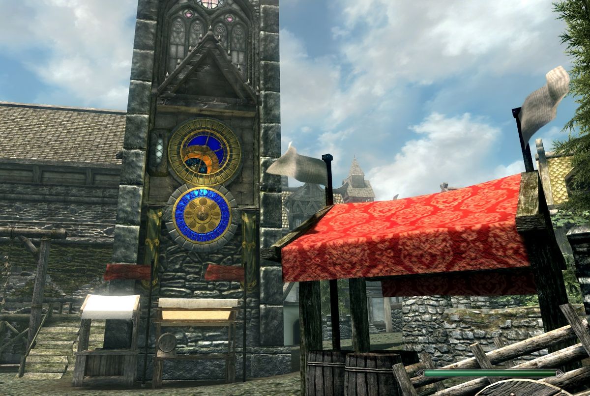 Prague clocktower rendered in Skyrim