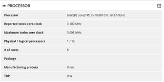 Intel Core i5-10500