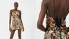 French Connection Anadia Sequin Embellished Tie Back Mini Dress
