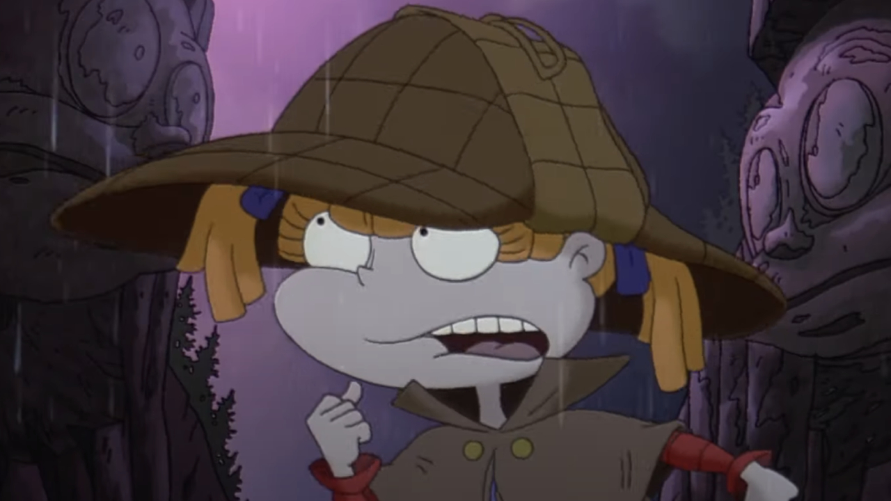 Angelica in the rain in The Rugrats Movie