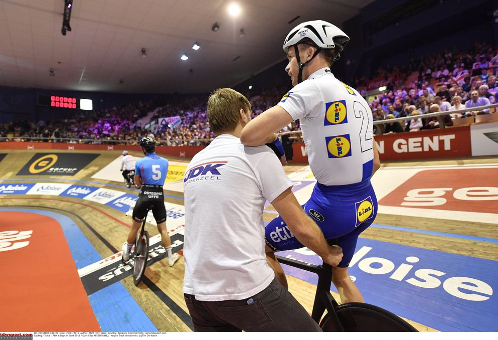 At the start of day 5 of the Gent Six Day