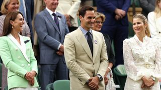 Kate Middleton and Roger at Wimbledon