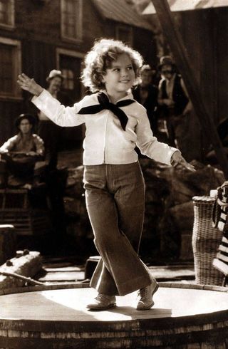 Young Shirley Temple in movie scene