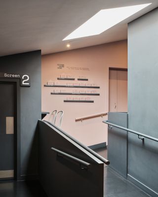 Interior corridor atThe Lexi Cinema by RISE Design Studio
