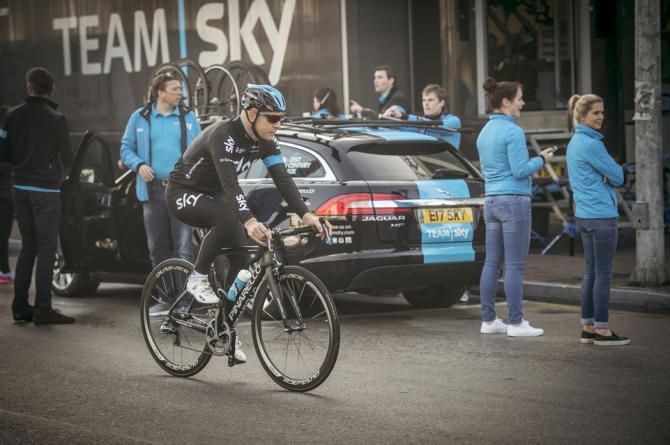 Dave Brailsford is ready for action at the Team Sky camp