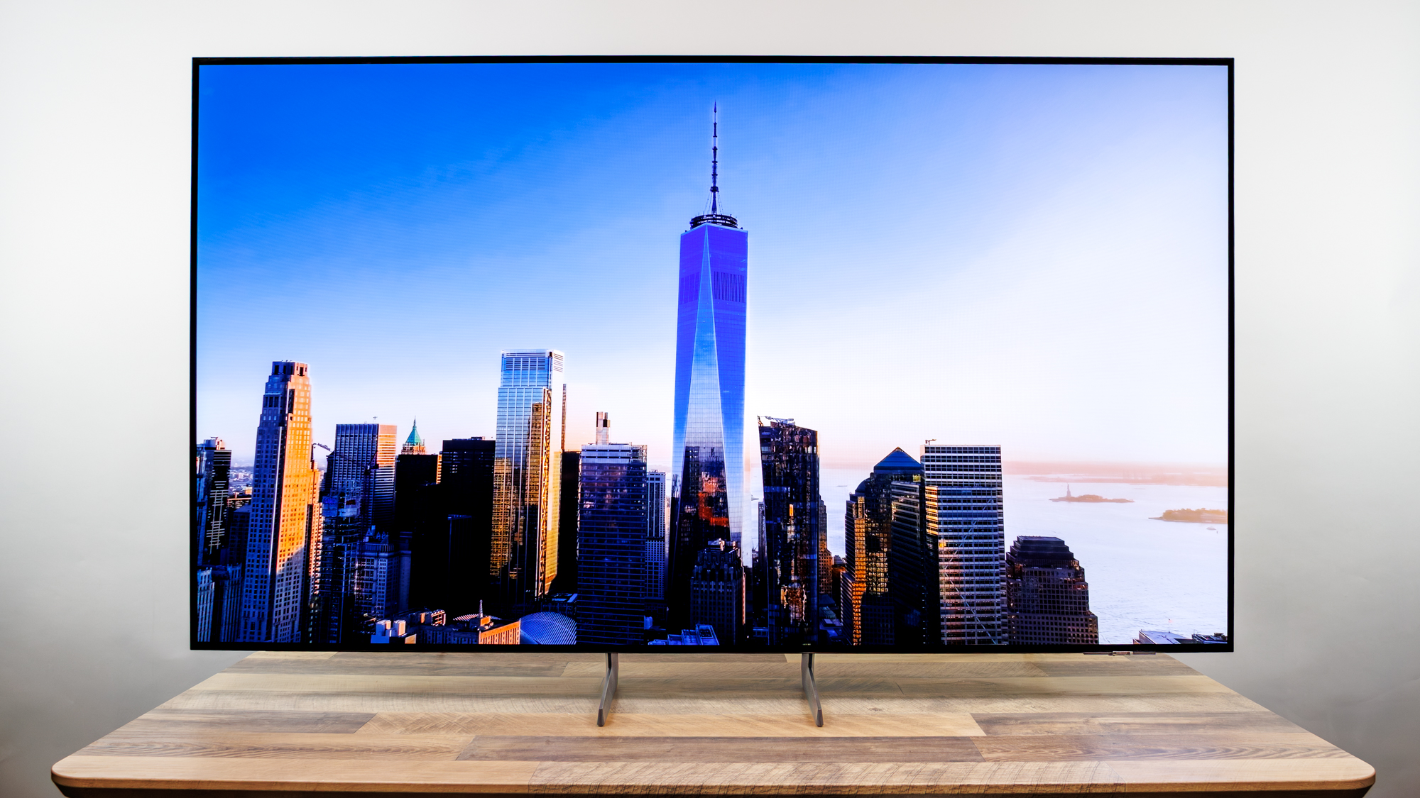 Samsung S85H OLED TV on a desk