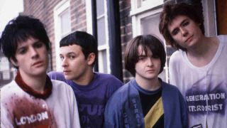 Manic Street Preachers posing for a photograph in 1993