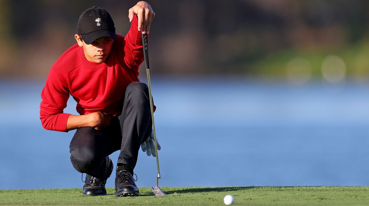 Tiger Woods On The Bag As Son Charlie Shoots 66 In Latest Win