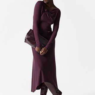 & Other Stories Draped Dress