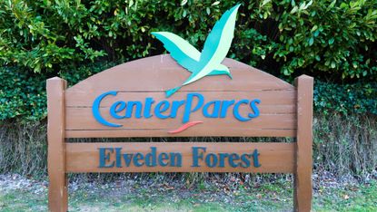 A sign for Center Parcs at Elveden Forest