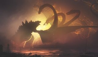 Godzilla: King of the Monsters Godzilla grapples with Ghidorah