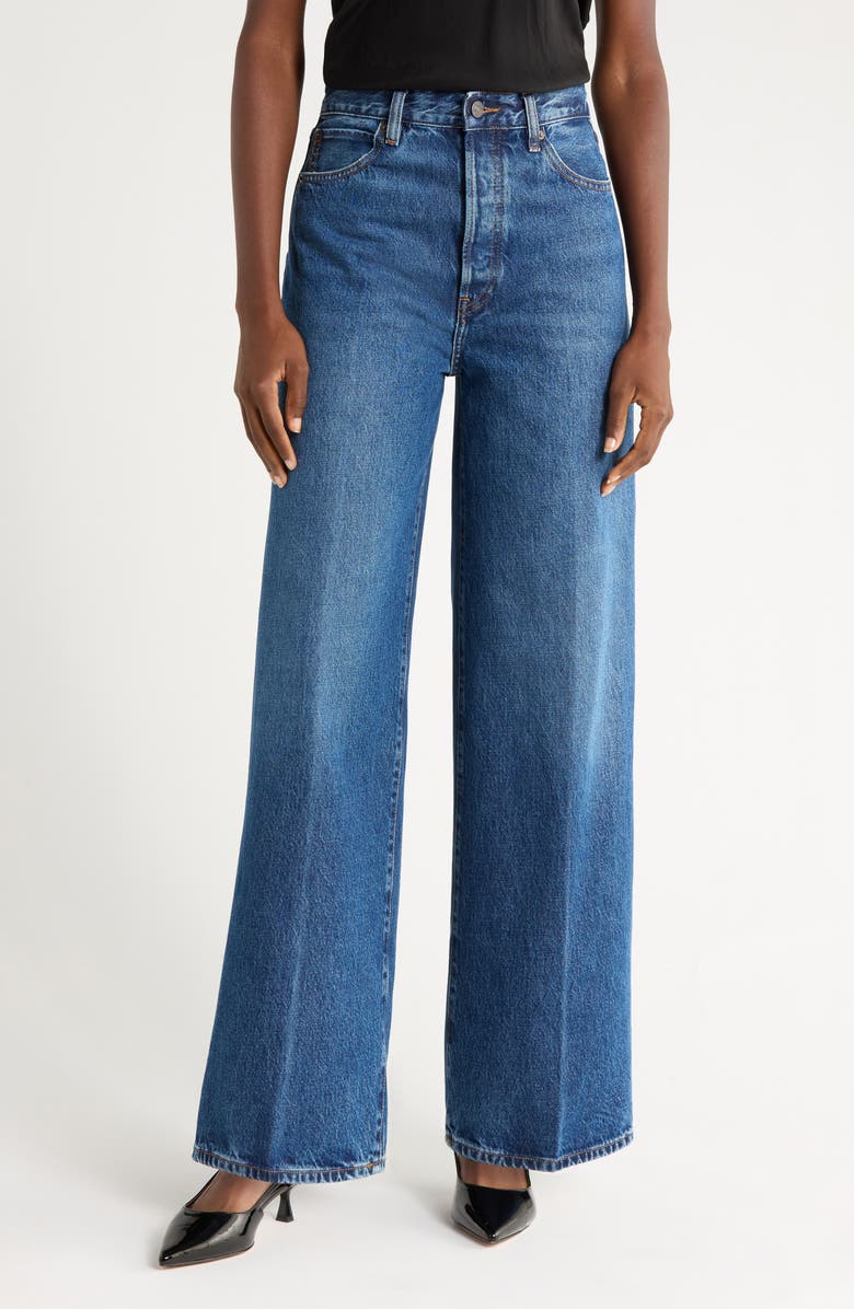 The Collegiate Super High Waist Wide Leg Jeans