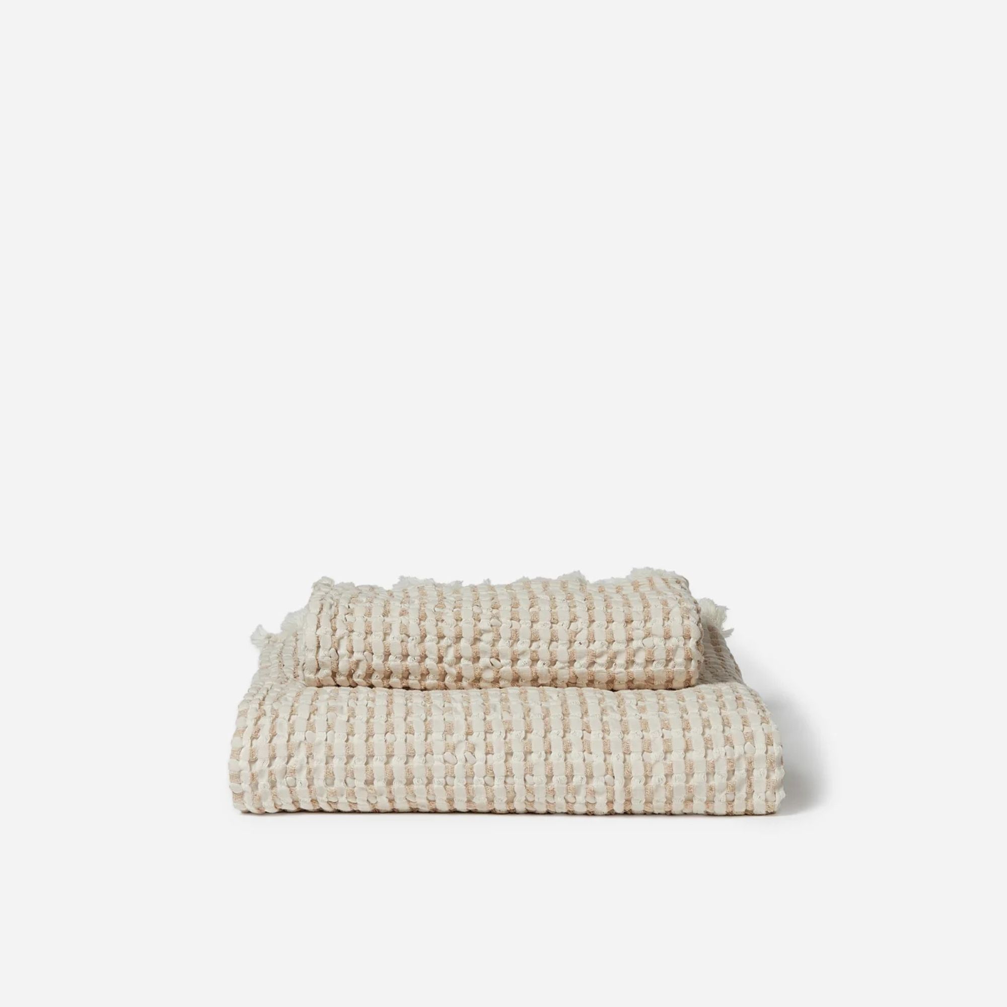 Hudson Waffle Towel (Biscuit)