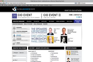 CIO Event home page