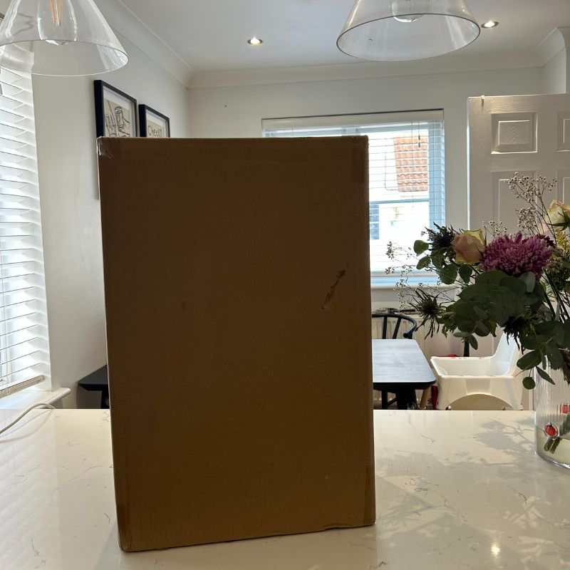 Vonhaus 20L Dehumidifier in box on kitchen island