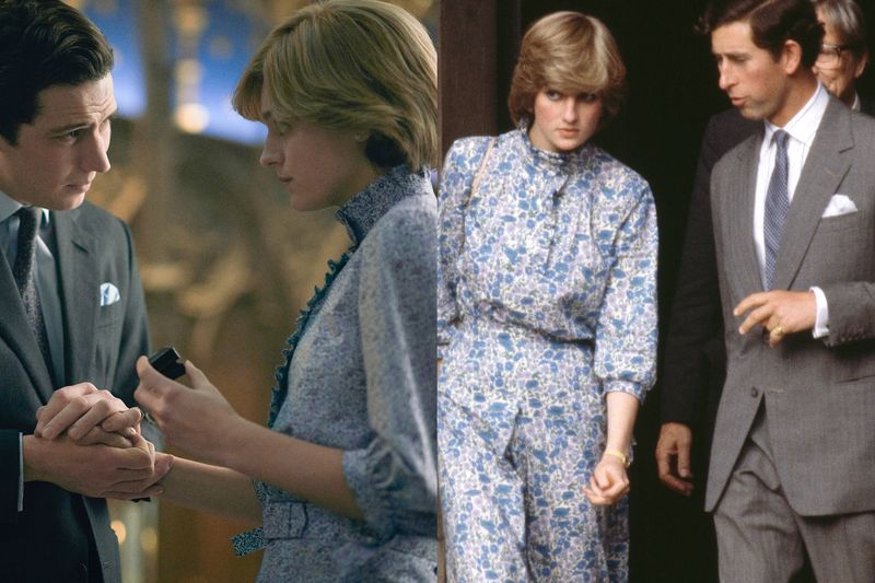 'the crown' vs real life diana