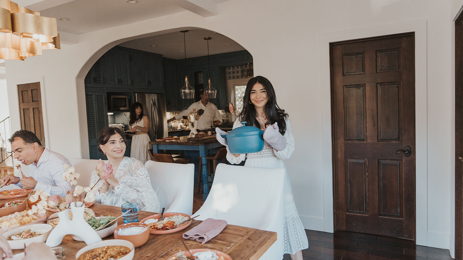 Our Place founder Shiza Shahid in her home in Los Angeles