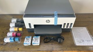 HP Smart Tank 7001 / 7005 printer during our review