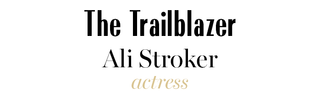 Ali Stroker - text graphic