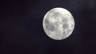 An image of the moon against a dark sky