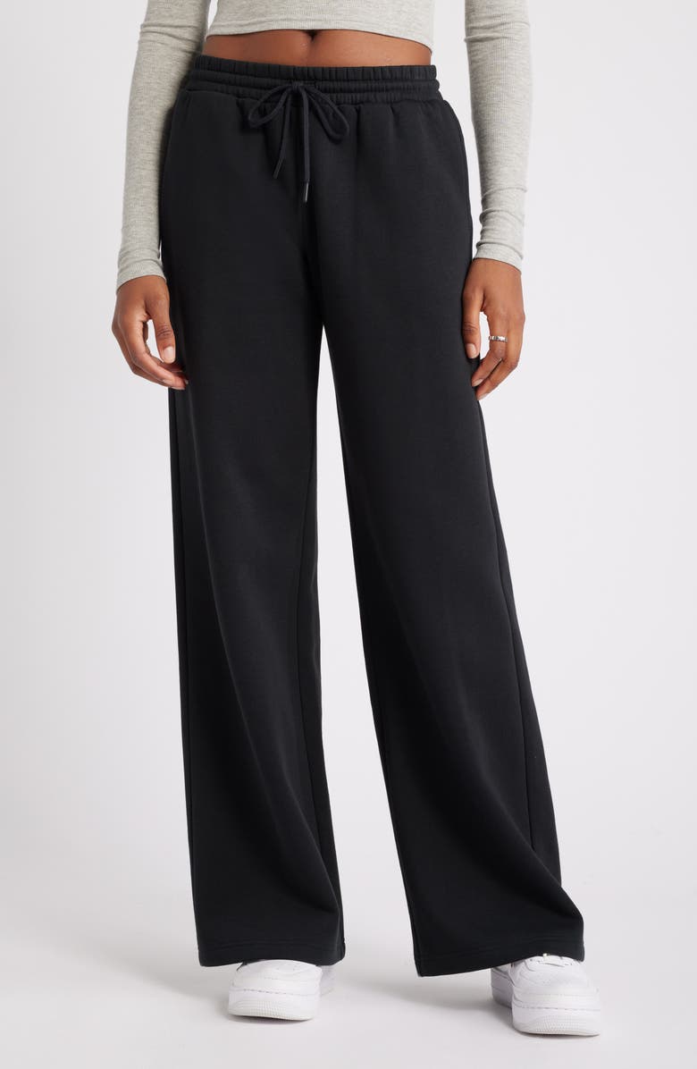 Wide Leg Fleece Pants