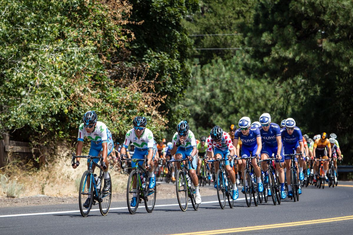 Team Ecuador works at chasing down the break
