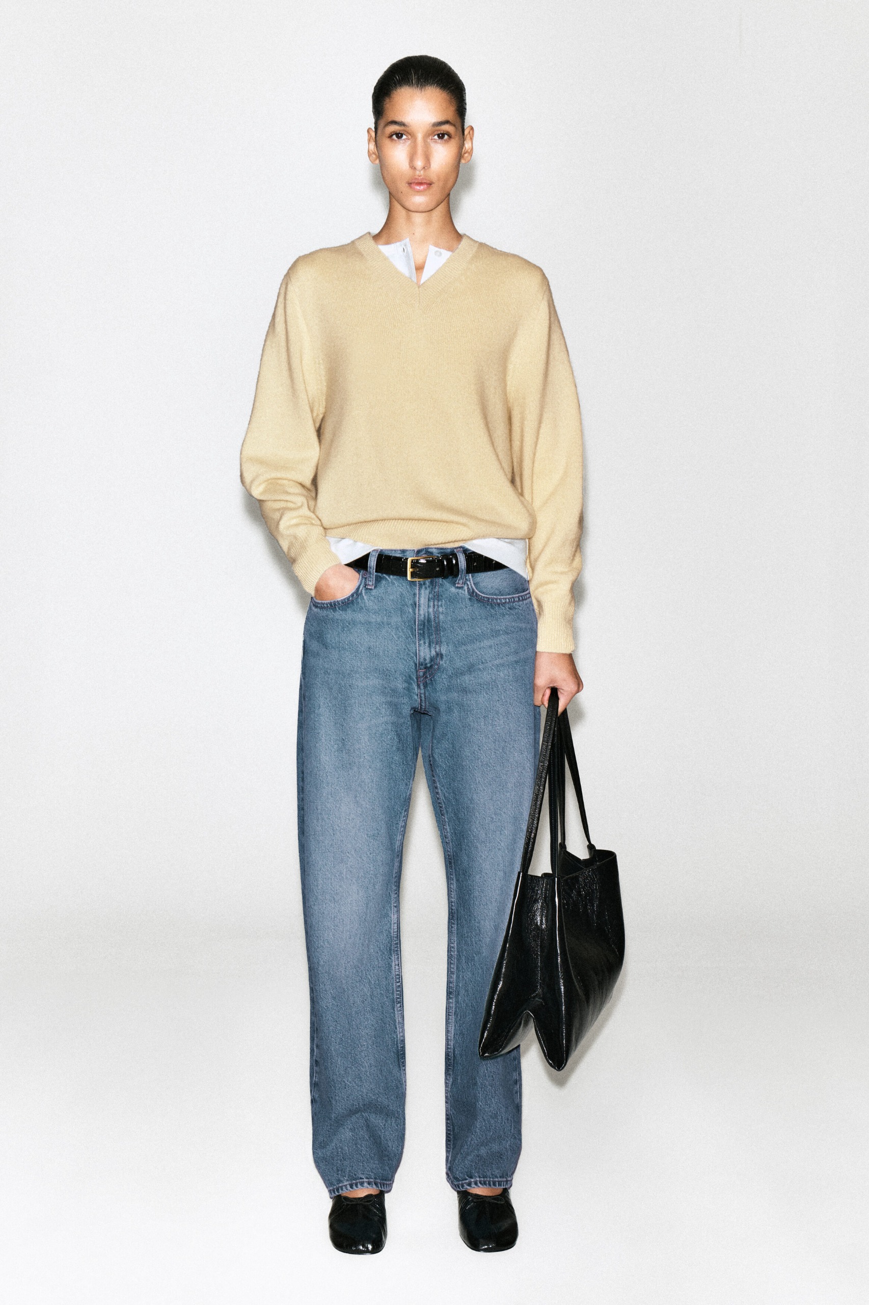 Chord Straight-Leg Jeans