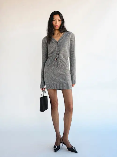 Reformation, Amy Regenerative Wool Sweater Set
