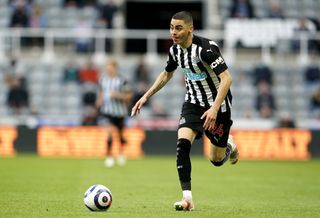 Miguel Almiron in action for Newcastle