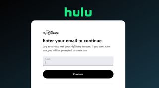 Enter your email address Hulu page.