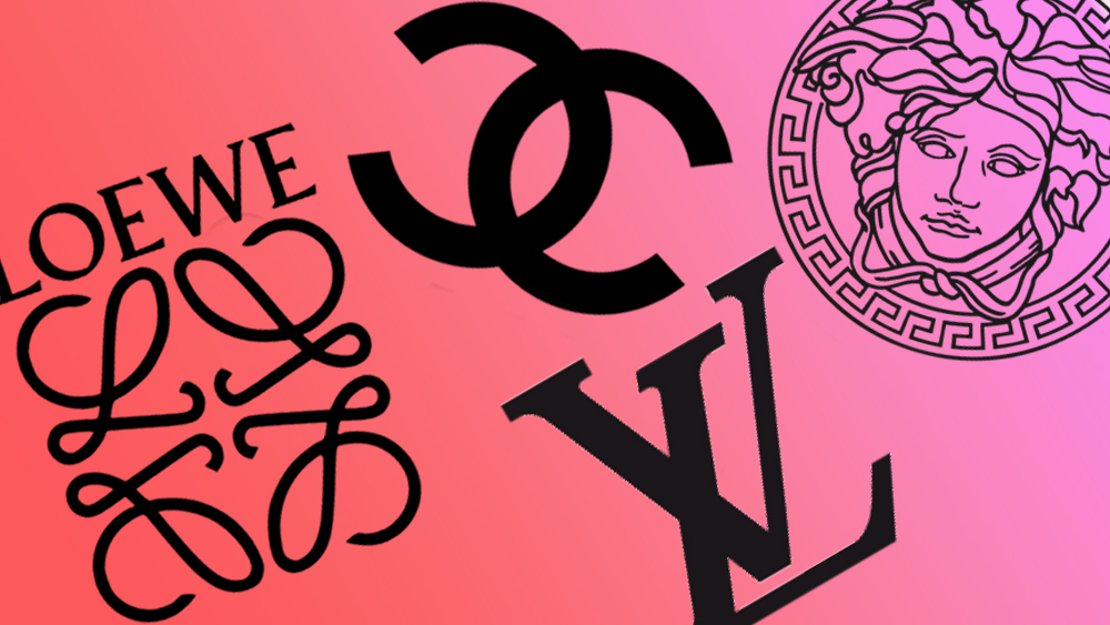 Louis Vuitton Brand Logo Background Pink And Black Symbol Design