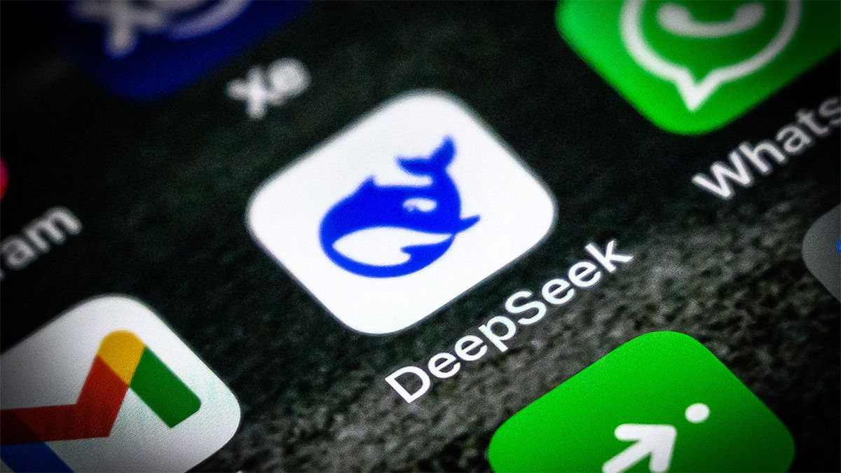 DeepSeek app icon on screen